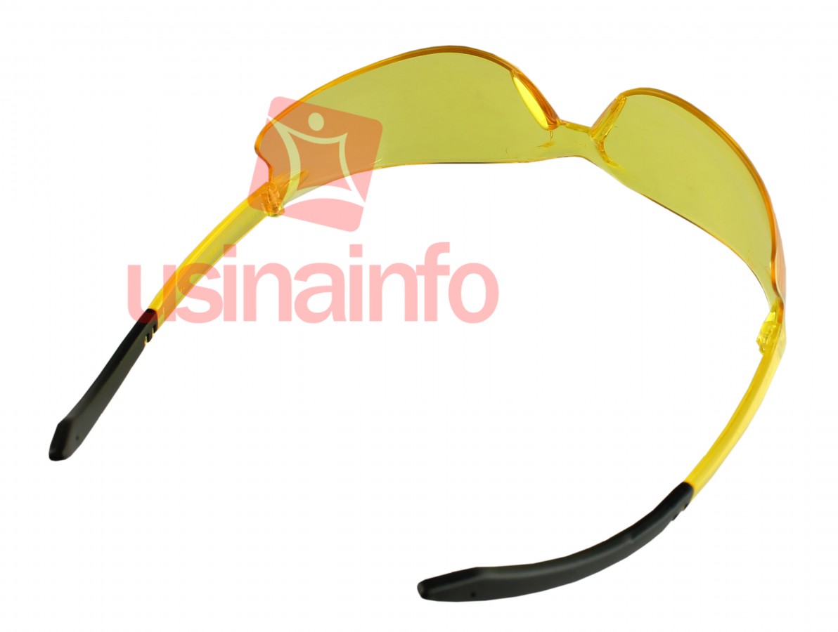 Óculos de proteção e segurança contra luz ultravioleta modelo koala amarelo - Kalipso- Imagem 3