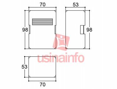 Caixa Patola / Case para Montagem 53 x 70 x 98 mm - PB-202/2 - Imagem 4