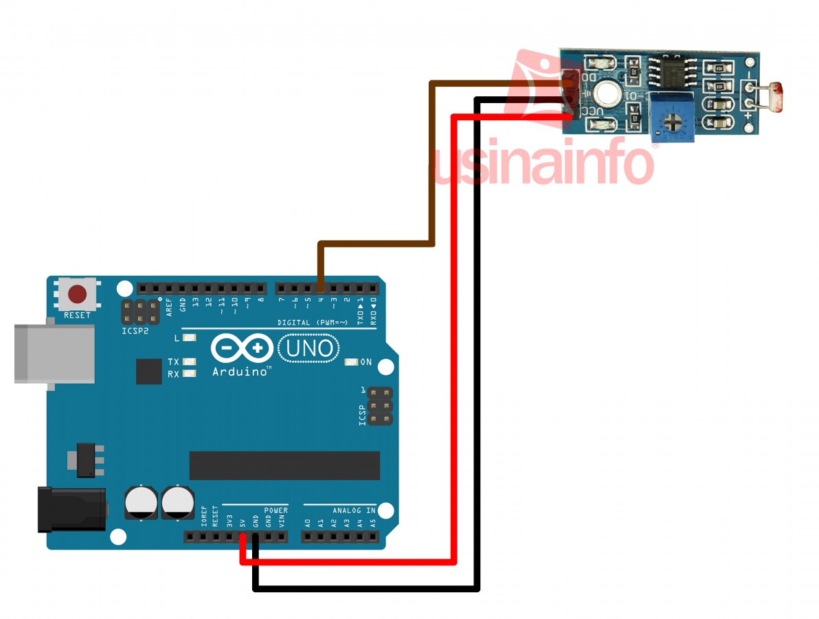 M dulo sensor de luminosidade fotossensitivo ldr usinainfo
