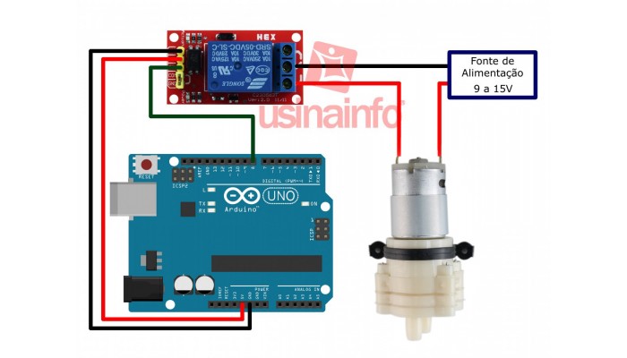 Mini bomba de água (d’água) para Arduino - RS-360SH - [1008098]