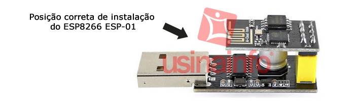 Adaptador USB para Módulo WiFi ESP8266 ESP-01 - [1008920]
