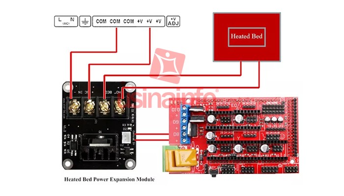 Módulo Potência Mosfet HA210N06 210A / Controle para Mesa Aquecida Impressora 3D Ramps 1.4 e Anet A8 - [1009016]