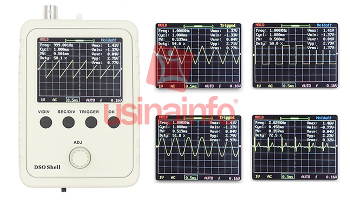 Osciloscópio DSO150 Digital Portátil 200kHz Montado + Ponta de Prova BNC - [1009995]