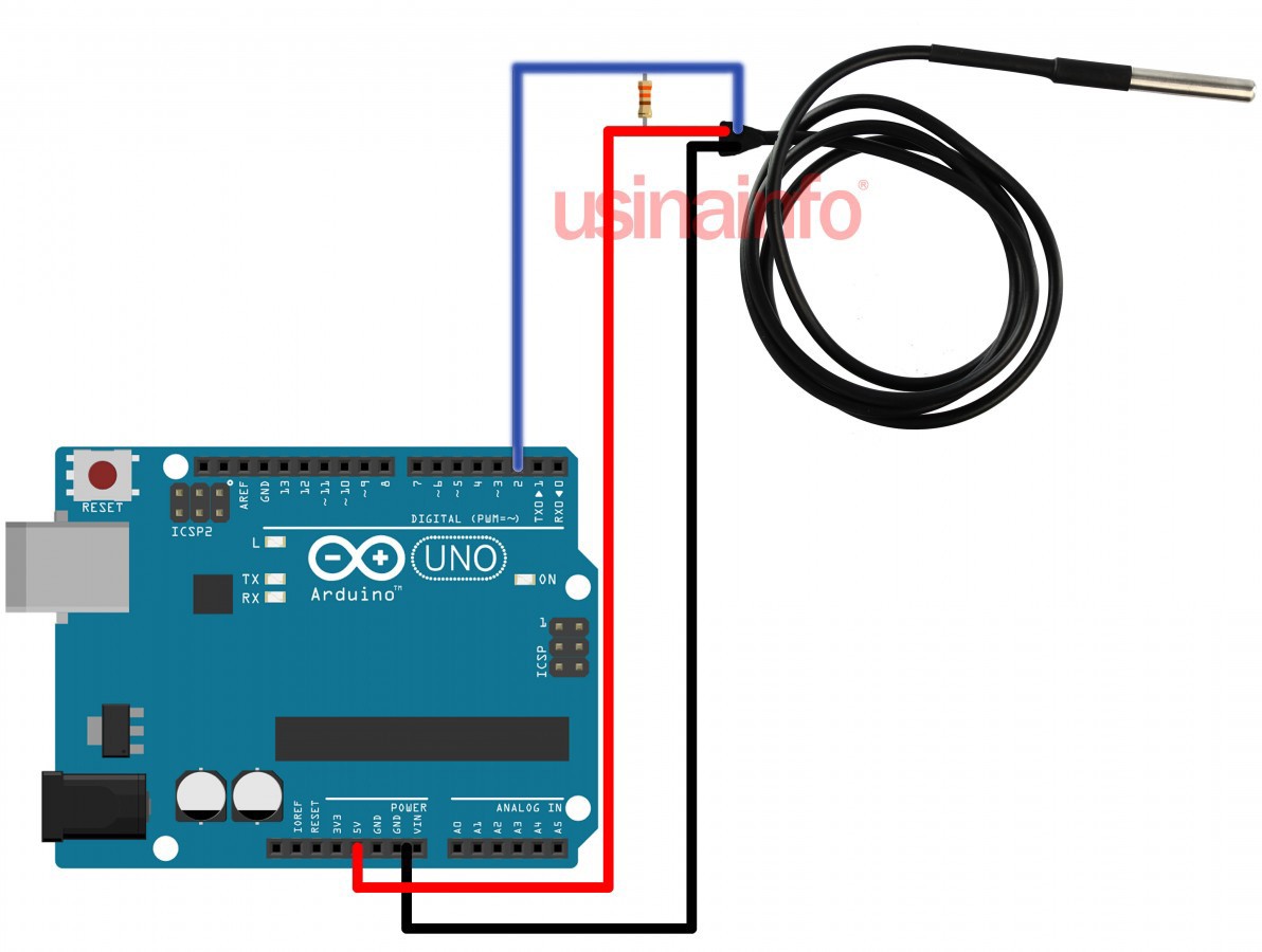 Sensor De Temperatura Ds18b20 Para Arduino Usinainfo – NBKomputer