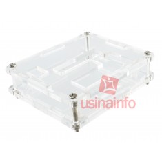 Case para Termostato Digital W1209 em Acrílico + Parafusos