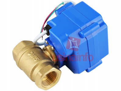 Válvula Motorizada Esfera 2 Vias 1/2" 12V DC - DN15 - Imagem 1