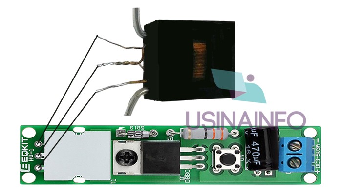 Kit Gerador de Alta Tensão HV-1 DIY Entrada 3 a 5V DC e Saída 15000V - [1012215]