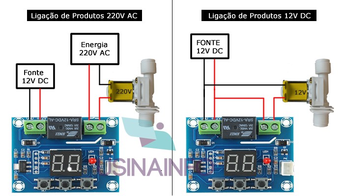 Controlador de Umidade do Solo com Relé 20 a 99% RH XH-M214 - [1012432]