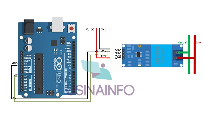 Sensor de Tensão AC Zmpt101b / Voltímetro Arduino - [1012801]