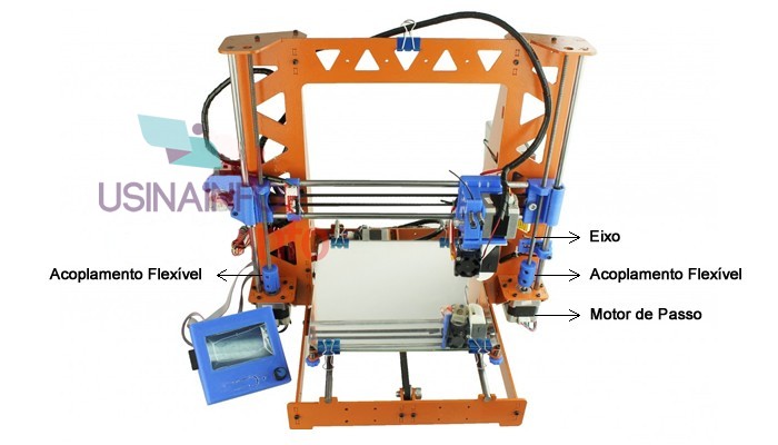 Acoplamento Flexível CNC 3D 5 x 8mm para Motor de Passo - [1013142]