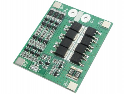 Controlador de Carga 18650 3S BMS / Placa de Proteção de Carga para Bateria 18650 3S 25A 12V - Imagem 1