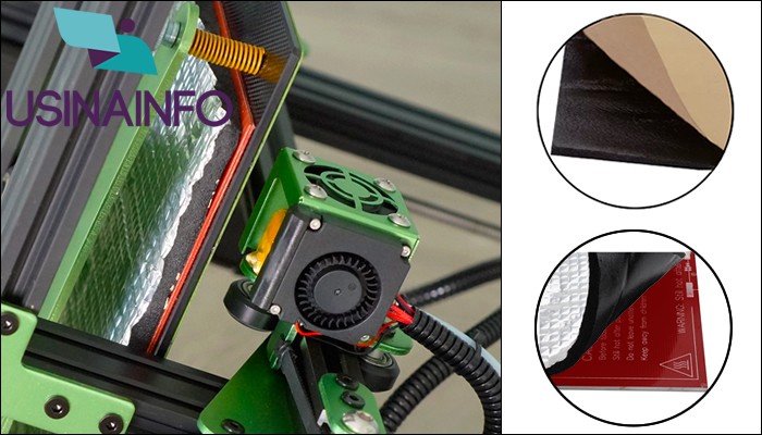 Isolamento Térmico para Impressora 3D Auto-Adesivo 20x20cm - [1013331]