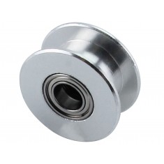 Polia GT2 Tensora Lisa ID5 OD18 W6 / Sem Dentes, Eixo 5mm, Diâmetro 18mm para Correia de 6mm