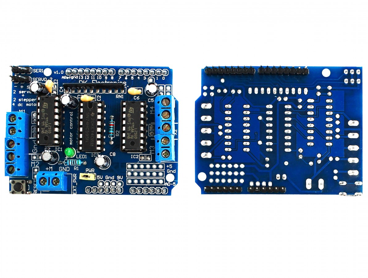 Motor Shield Arduino L293d Driver Ponte H Usinainfo