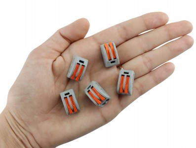 Conector Tipo Wago 2 Fios Emenda R&aacute;pida 32A 250V - Imagem 4