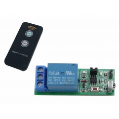 Relé com Controle Remoto Infravermelho 5V 10A 1 Canal - IR05V