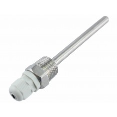 Thermowell Poço para Sensor de Temperatura 100mm Rosca 1/2 + Prensa Cabo PG7