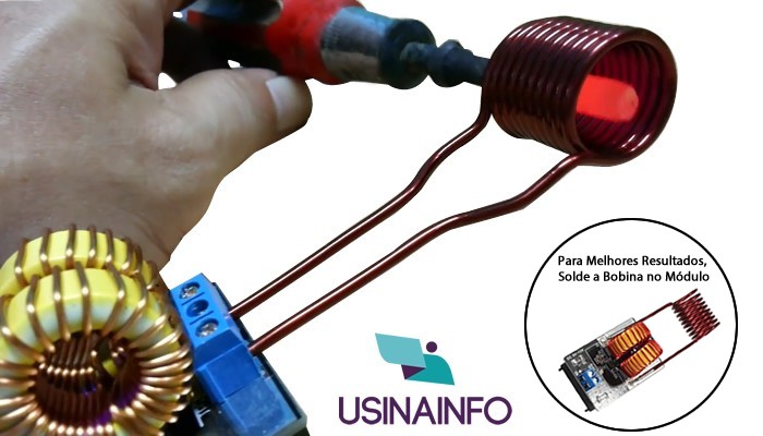 Módulo ZVS de Aquecimento por Indução com Bobina 5 a 12V - MA712 - [1013732]