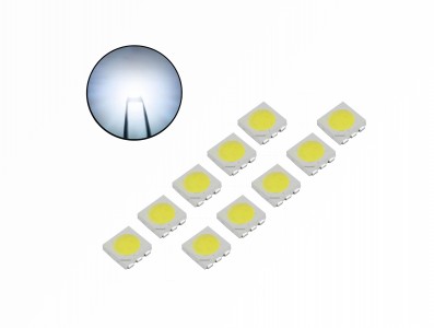 Led 5050 Smd Branco 6400k - Kit com 10 Unidades - Imagem 1