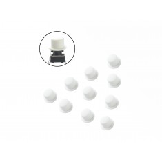 Capa para Push Button 6x6mm Branca - Kit com 10 Unidades