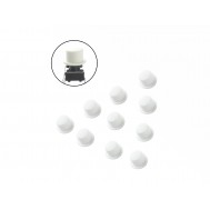 Capa para Push Button 6x6mm Branca - Kit com 10 Unidades