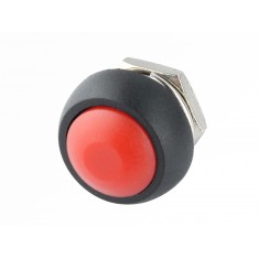 Pulsador Push Button NA 12mm / Chave Botão PBS-33B 3A Vermelho