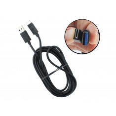 Cabo USB tipo C 2m Turbo 3A para Raspberry Pi 4 e Celular