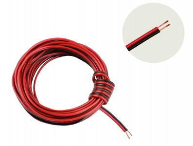 Cabo para Alto Falante 5m - 2x0,30mm2 Bicolor - Imagem 1
