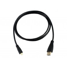 Cabo Micro HDMI para HDMI 1.4 1.5m Compatível com Celular e Raspberry PI 4