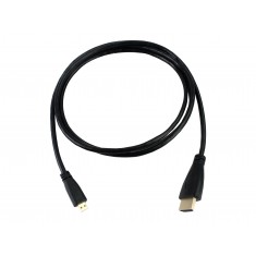 Cabo Micro HDMI para HDMI 1.4 1.5m Compat&iacute;vel com Celular e Raspberry Pi 5 e 4