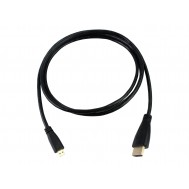 Cabo Micro HDMI para HDMI 1.4 1.5m Compat&iacute;vel com Celular e Raspberry Pi 5 e 4