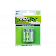 Pilha AAAA 1,5V Alcalina Flex - Kit com 4 unidades