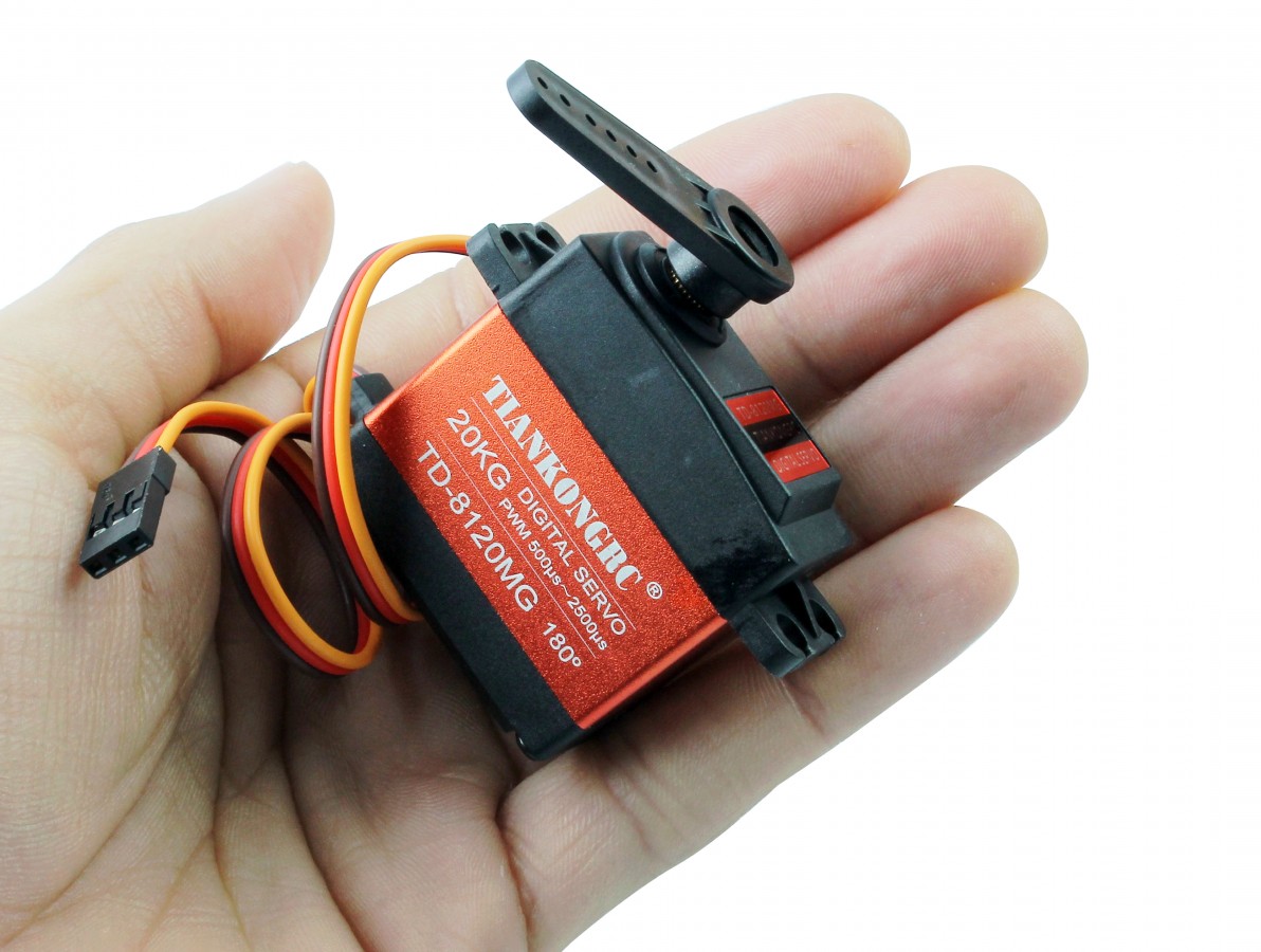 Servo Motor TD8120MG Tiankongrc 180° 20Kg/cm UsinaInfo