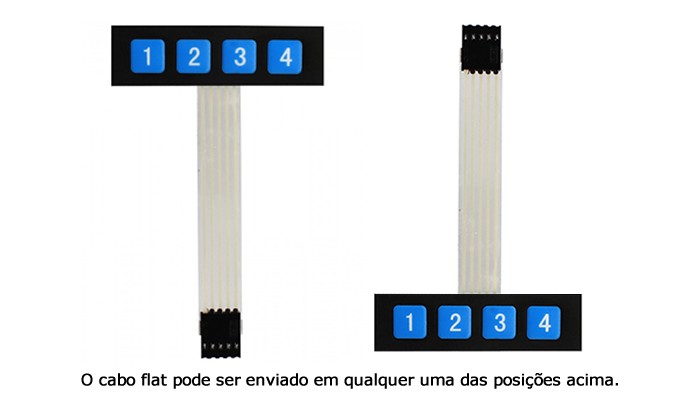 Teclado Matricial para Arduino - 04 teclas - [1015812]