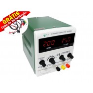 Fonte de Alimentação Digital Regulável 15V 2A Verde - PS1502DD 220V