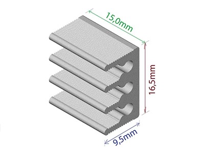 Dissipador de Calor em Alumínio 17x15x10mm - [1015935]