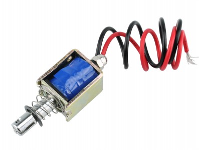 Mini Solenóide 12V NF Tipo Tranca - Imagem 1