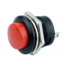 Interruptor Pulsador 16mm R13-507 6A Vermelho