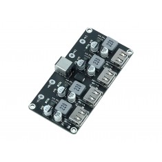 Regulador De Tensão 5V USB QC3.0 Step Down 4 Canais - Entrada 6 a 32VDC / 2 a 4A