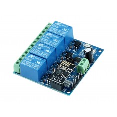 Módulo Relé 4 Canais 12V + ESP8266 Wifi IOT