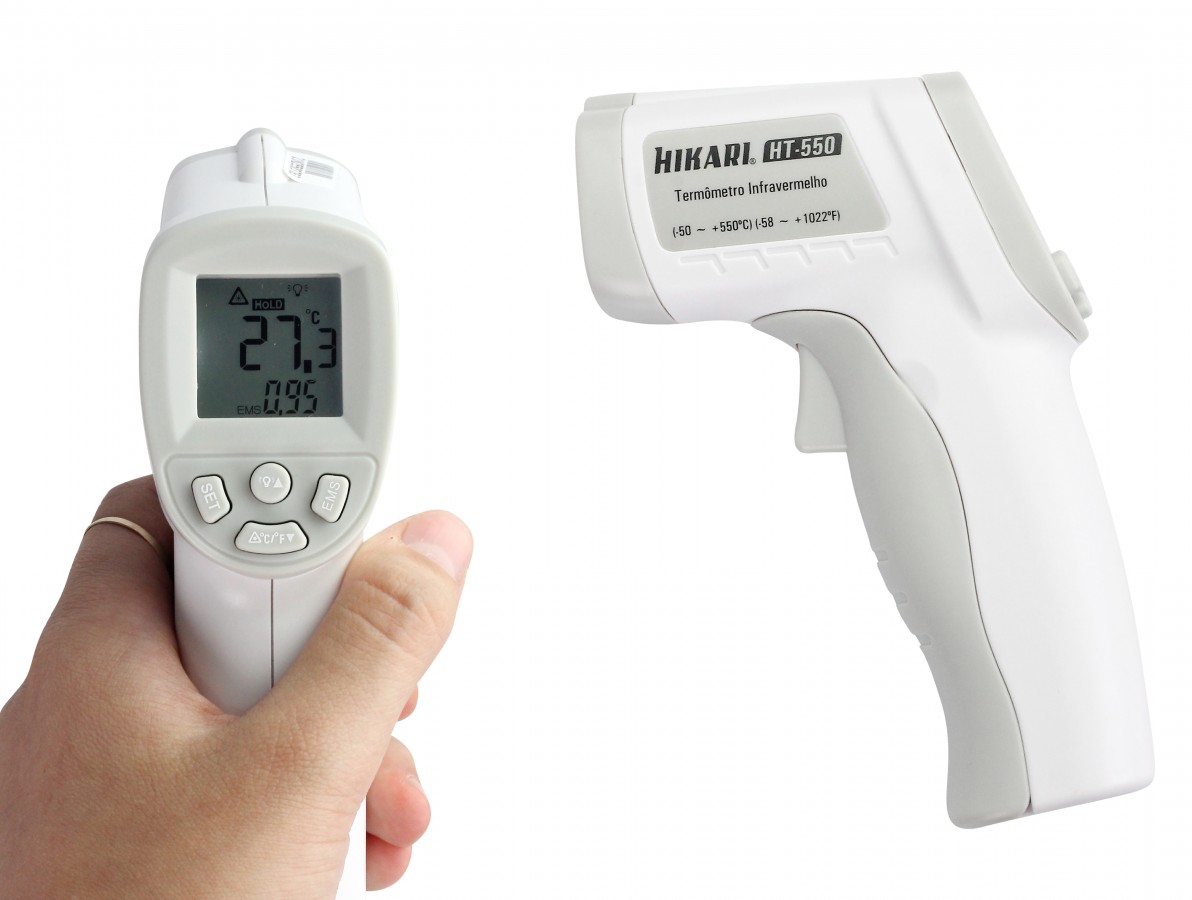 Termômetro Infravermelho Digital Hikari com Mira Laser HT-550