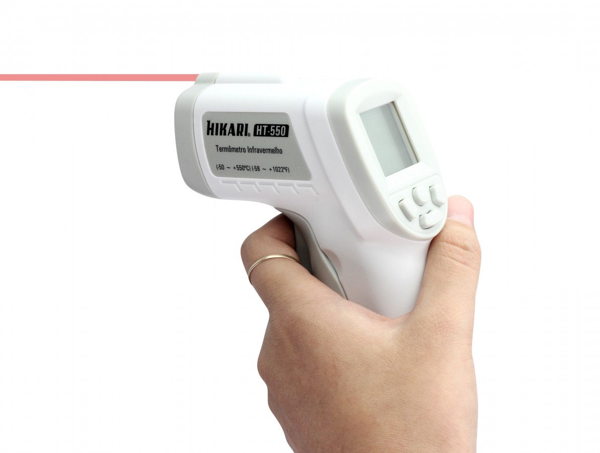 Termômetro Infravermelho Digital Hikari com Mira Laser HT-550- Imagem 2