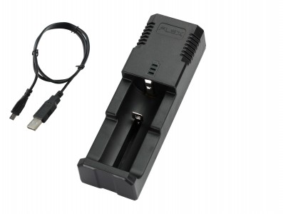 CARREGADOR PARA 1 BATERIA 18650 FX-C07 - Imagem 1