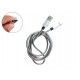 Cabo USB tipo C Inox 1m Turbo 4A Blindado para Raspberry Pi 4 e Celular - Prata - Thumb 1
