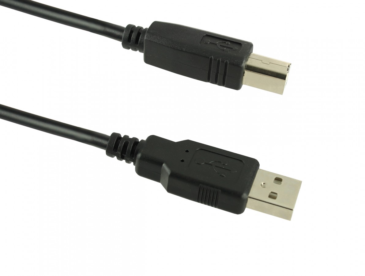 Cabo USB AB para impressoras 1,8m - Fortrek- Imagem 3