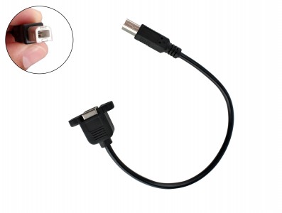 Cabo Extensor USB AB Macho X Fêmea 30cm para Impressora 3D - Imagem 1