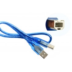 Cabo USB AB 50cm para Arduino Uno, Uno SMD, Mega e ADK