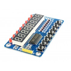 Módulo Display 7 Segmentos TM1638 com 8 Leds e 8 Push Buttons