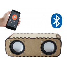 Caixa de Som Bluetooth DIY em MDF 6W RMS + Fonte de Alimentação - JB10