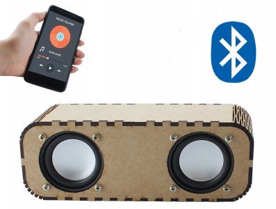 Caixa de Som Portátil Bluetooth DIY em MDF 6W RMS + Fonte de Alimentação - JB10 - Imagem 1